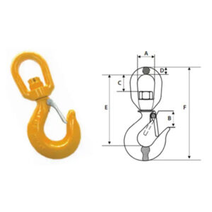 Gancho Alloy Giratório